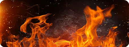 Flame retardant silicone foam